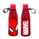 Kit 2 Garrafas Homem Aranha Tampa Abre Fácil 530ml Plasútil