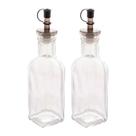 Kit 2 Garrafas para Azeite de Vidro com Tampa Lyor 200ml