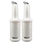 Kit 2 Garrafas Plásticas Store'n Pour 1L Branca Licores Xarope Bar Restaurante