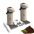 Kit 2 Garrafas Térmica Verona 1L + 1 Bandeja Organizadora Servire 2 Unitermi