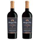 Kit 2 Garrafas Vinho Tinto Menage a Trois Bourbon Barrels Cabernet Sauvignon 750ml