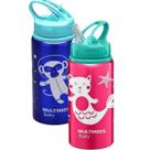 Kit 2 Garrafinha Refresh Alumínio 500ml Canudo Multikids Kit 2 Garrafinha Refresh Alumínio 500ml Canudo Multikids