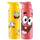 Kit 2 Garrafinha Squeeze Decorada 750ml Com Tampa Higiênica -