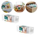 Kit 2 Gaveta Organizadora Geladeira Acrílico Diamond 40x12cm