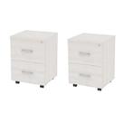 Kit 2 gaveteiro volante 2 gavetas pasta Kit 2 gaveteiro volante 2 gavetas pasta