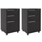 Kit 2 Gaveteiros 3 Gavetas com Chave Maia Kit 2 Gaveteiros 3 Gavetas com Chave Maia