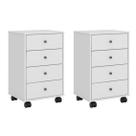 Kit 2 Gaveteiros 4 Gavetas Presence Kit 2 Gaveteiros 4 Gavetas Presence