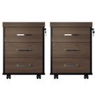 Kit 2 Gaveteiros Executivo 3 Gavetas com Rodinhas e Chave para Escritório Kit 2 Gaveteiros Executivo 3 Gavetas com Rodinhas e Chave para Escritório