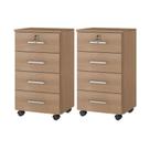 Kit 2 Gaveteiros Para Escritório Gávea Com Chave Freijó Fosco Móveis Leão Kit 2 Gaveteiros Para Escritório Gávea Com Chave Freijó Fosco Móveis Leão