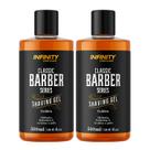 Kit 2 Gel Barbear Shaving Gel Infinity Looks Golden 500ml