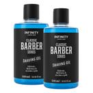 Kit 2 Gel barbear Shaving Gel Infinity Looks Menthol 500ml