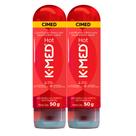 Kit 2 Gel Lubrificante Íntimo K-Med Hot Sem Fragrância 50g
