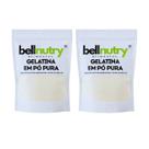 Kit 2 Gelatinas Colageno Sem Sabor Pura E Incolor 500g Bellnutry alimentos