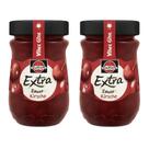 Kit 2 geleias schwartau cereja extra 600g importada pote vidro tradição alemã e sabor intenso
