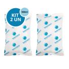 Kit 2 Gelo Gel Bolsa Artificial Reutilizável Flexível Compressa 500g