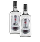 Kit 2 GIN DRY ROCKS TRADICIONAL GARRAFA VIDRO 1L