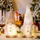 Kit 2 Gnomos Enfeite De Natal Com Luz Led Decoração Natalina