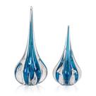 Kit 2 Gotas Murano Fênix Aquamarine Kit 2 Gotas Murano Fênix Aquamarine