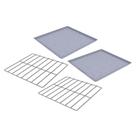 Kit 2 Grades Cromadas 35x35 + 2 Assadeiras Perfuradas Alumínio 35x35 Fornos Prp-004/008 - Progás