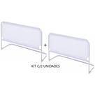 Kit 2 Grades De Cama Alta 88x41cm Serve para Cama Box com Colchão