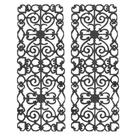 Kit 2 Grades de Ferro Ramada para Varanda e Sacada 95x36cm Ornamental Fundição Unicláudio Kit 2 Grades de Ferro Ramada para Varanda e Sacada 95x36cm Ornamental Fundição Unicláudio