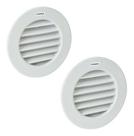 Kit 2 Grades De Ventilação Plástica 100mm Branca Exaustor