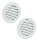 Kit 2 Grades De Ventilação Plástica 150mm Para Exaustor
