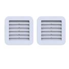 Kit 2 Grades Ventilação Quadrada Encaixe 13x13 Exaustores