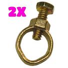 Kit 2 Grampo de Aterramento Conector Terra para Haste de 1/2 até 5/8 Simples Kit 2 Grampo de Aterramento Conector Terra para Haste de 1/2 até 5/8 Simples