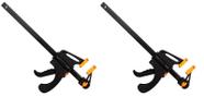 Kit 2 Grampo Sargento Carpintaria Aperto Rápido 200mm 8 Pol.
