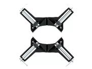 Kit 2 Grampos Angular 75mm Aluminio Sparta 203205