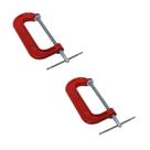 Kit 2 Grampos Sargento De Fixação Tipo C N. 6 3288 Metalcava Unica