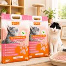 Kit 2 Granulado Higienico 4kg Gato Tofu Pessego 100% Natural