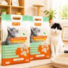 Kit 2 Granulado Higienico Gato Tofu Natural 4kg Ecologico
