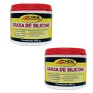 Kit 2 Graxa De Silicone Lubrificante Repelente Incolor 500g
