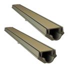 Kit 2 Grelha Invisível Oculta Caixa Coletora Fendi 100x8cm