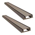 Kit 2 Grelha Linear Invisível 3256X2GDA com Caixilho Fendi 100x8cm GDA Industria e Distribuidora
