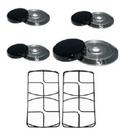 Kit 2 Grelhas E 4 Bocas Fogão Chef Electrolux 52sm 3 Pq + 1g