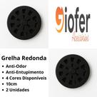 Kit 2 Grelhas para Ralo Redondo Rotativa Abre e Fecha Plástico Resistente 10cm