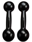 Kit 2 Halter 1Kg Ferro Emborrachado Musculação Academia Alui