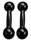 Kit 2 Halter Bola 10Kg Emborrachado Musculação Academia Alui