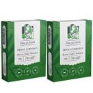 Kit 2 Hennas Indiana Composta Herbal para os Cabelos, 100g cada, Casa da India, Coloração Ruivo (Tipo Laranjinha)