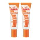 Kit 2 Hidratante Labial Gloss Fruittella Mix de Frutas Fruit Perolado Sabor Bala 8ml Vult