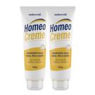 Kit 2 Hidratante para Mãos Pés e Corpo com Cera de Abelha e Silicone Homeo Creme Nobrevie 120g