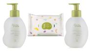 Kit 2 Hidratantes 200ml +1 Lenço Umedecido 50 Folhas Mamãe e Bebê - Natura