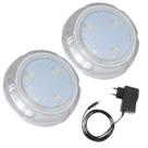 Kit 2 Hiper Led 6W Branco Policarbonato Piscina Alvenaria