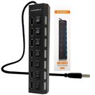 Kit 2 HUB USB 2.0 Ecooda Com Alta Velocidade EC1752