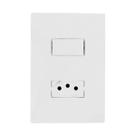 Kit 2 Interruptor 1 Tecla Paralelo e Tomada Bco 10A - I9