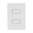 Kit 2 Interruptor 2 Teclas Simples Completo Bco 10A I9