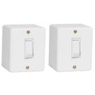 Kit 2 Interruptor Paralelo Sobrepor 6A Sistema X Canaleta